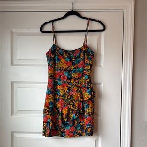 Lovers + Friends Claudia Mini Dress in Dark Bouquet Floral